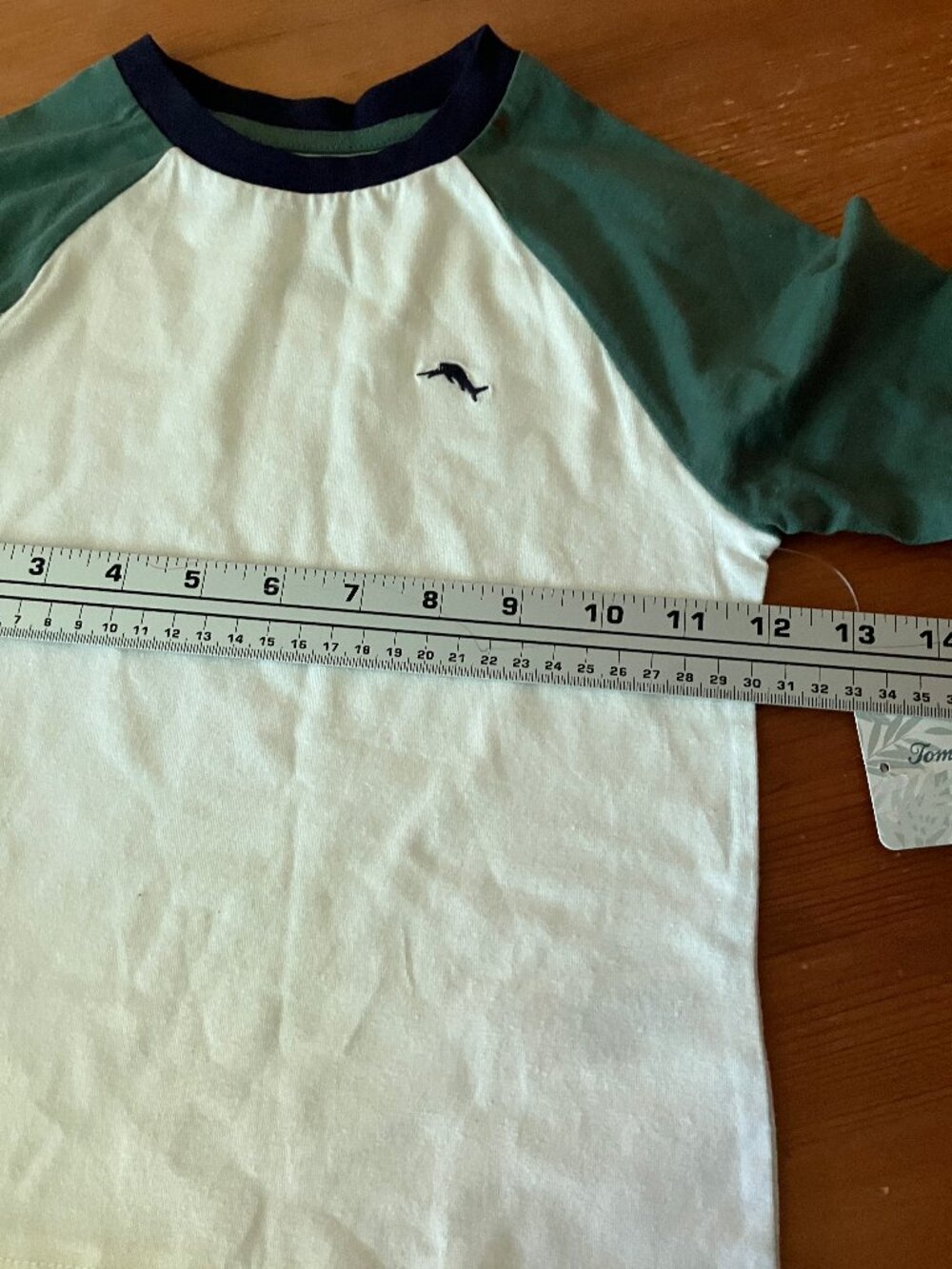TOMMY BAHAMA Kids Embroidered Logo Cotton White/Green Shirt Size XS (4) New - Picture 5 of 7